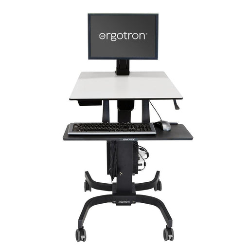 EAN 698833015959 - Ergotron WorkFit-C, Single LD Sit-Stand Workstation Negro, Gris Carro multimedia imagen 1