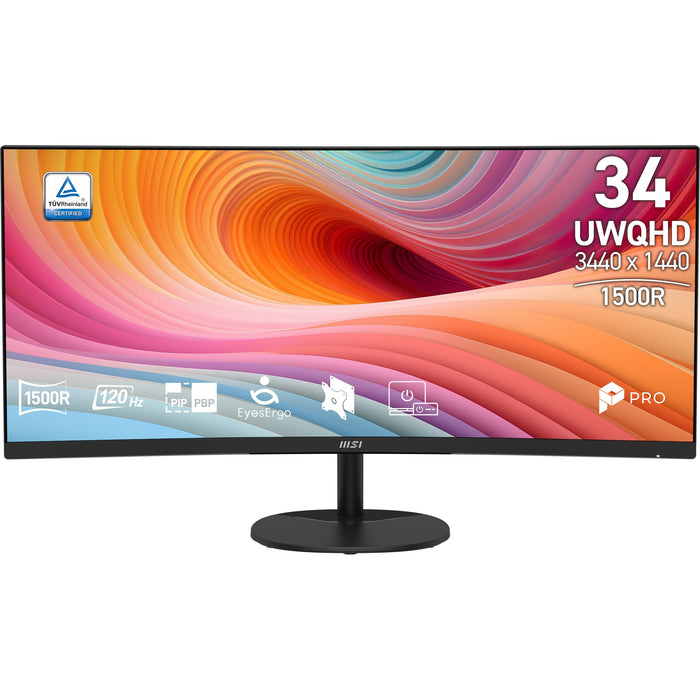 EAN 4711377395502 - MSI Pro MP341CQ E12 pantalla para PC 86,4 cm (34") 3440 x 1440 Pixeles UltraWide Quad HD Negro imagen 3