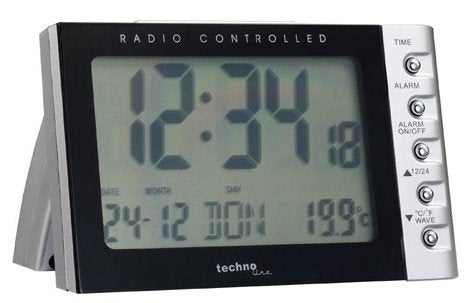 EAN 4029665001883 - Technoline WT 188 despertador Reloj despertador digital Negro, Plata imagen 1