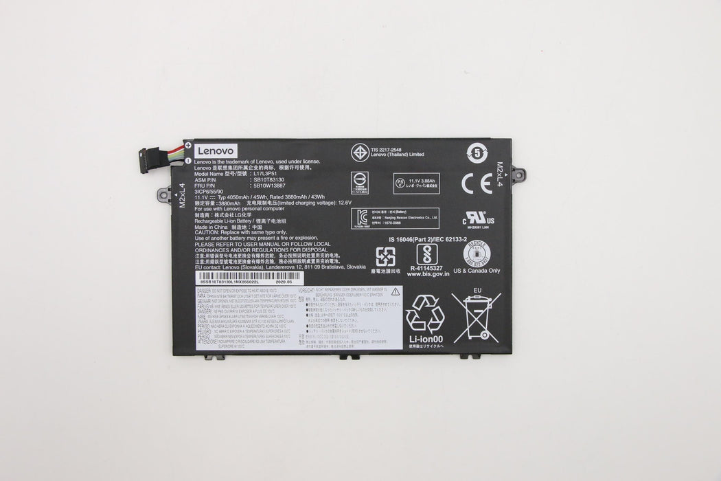EAN 5704174384076 - Lenovo 5B10W13887 refacción para laptop Batería imagen 1