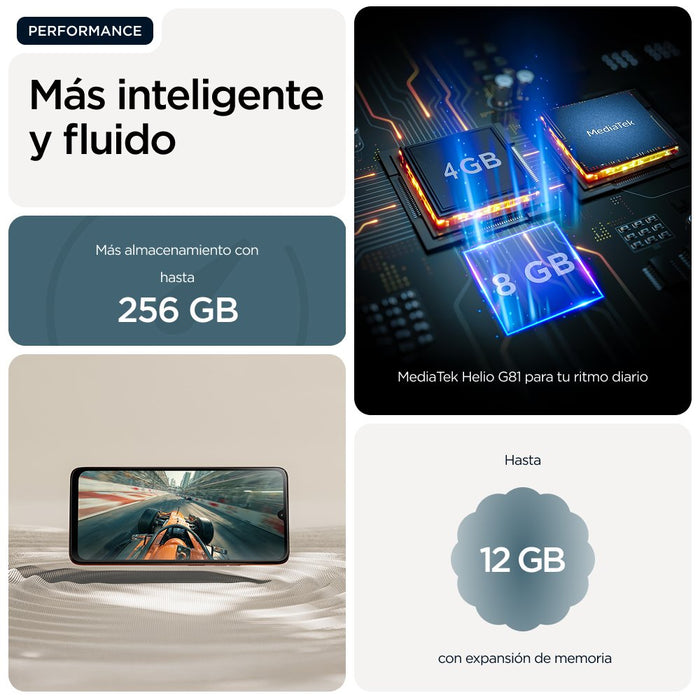 EAN 840493605265 - Motorola moto g06 17,5 cm (6.88") SIM doble Android 15 4G USB Tipo C 4 GB 256 GB 5200 mAh Azul imagen 14