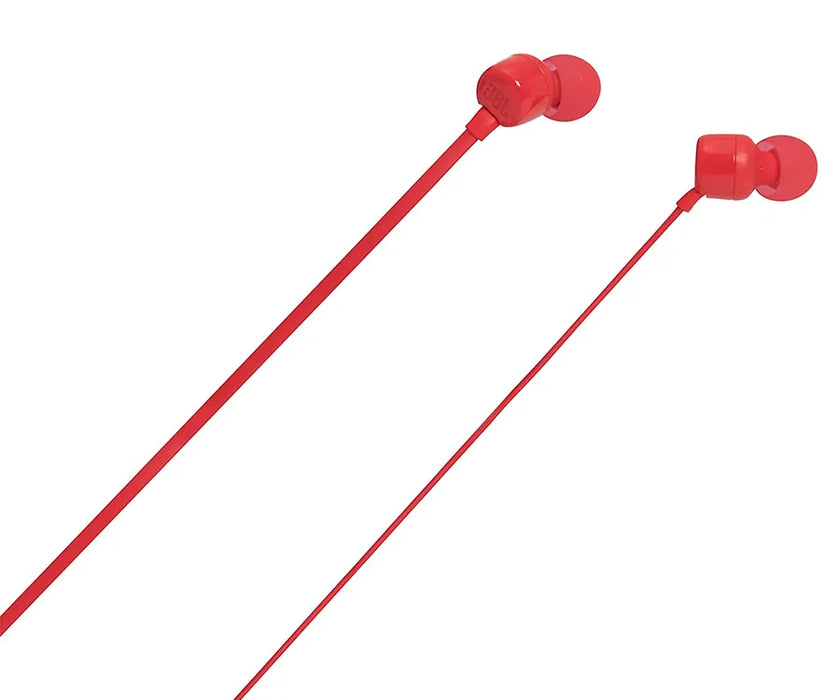 Auriculares Intrauditivos Jbl T110 Con Micrófono Jack 3.5 Rojo