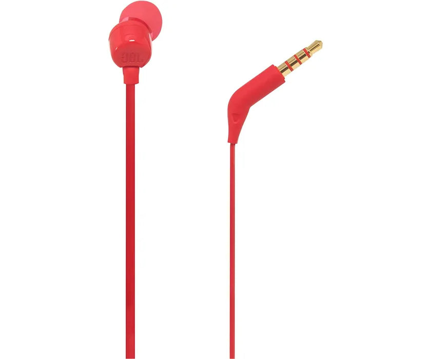 Auriculares Intrauditivos Jbl T110 Con Micrófono Jack 3.5 Rojo
