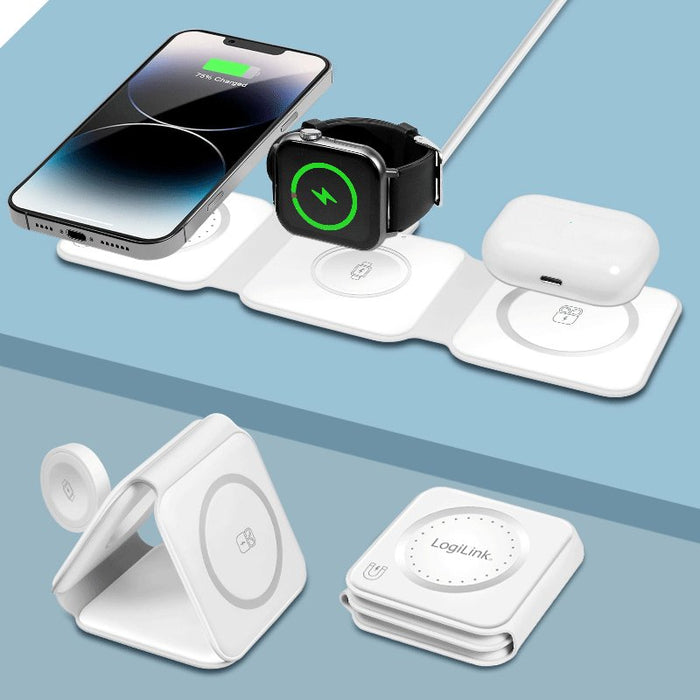 EAN 4052792075090 - LogiLink PA0344 cargador de dispositivo móvil Universal Blanco USB Cargador inalámbrico Carga rápida Inte imagen 7