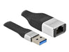 EAN 4043619869374 - DeLOCK 86937 cable de red Negro, Plata 0,13 m imagen 1