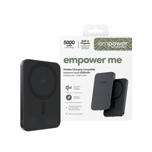 EAN 5715685028359 - PanzerGlass empower™ by ® empower™ Bank | 5000mAh | Space Black Negro imagen 2