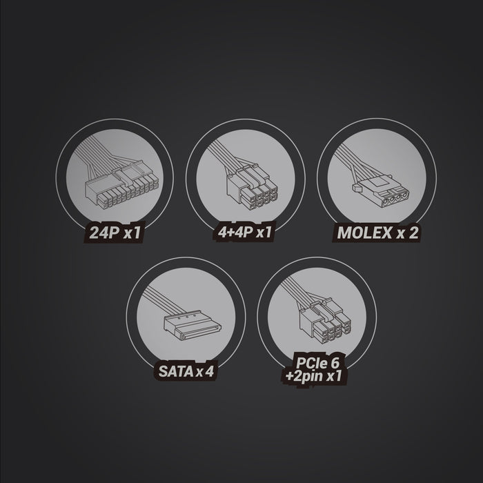 EAN 8435693106807 - Mars Gaming MPIII650 unidad de fuente de alimentación 20+4 pin ATX imagen 5