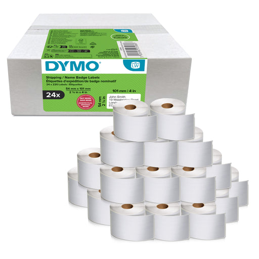 EAN 3026982235886 - DYMO etiketten LabelWriter ft 101 x 54 mm, wit, 220 etiketten, multipack van 24 rollen Blanco imagen 2