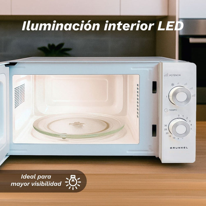 EAN 8426156018942 - Grunkel MW-20MG microondas Blanco Solo microondas Encimera 20 L 700 W imagen 7