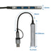 EAN 8052101435702 - Ewent EW1154 hub de interfaz USB 3.2 Gen 1 (3.1 Gen 1) Type-A + Type-C Gris imagen 2