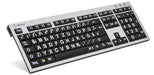 EAN 5707795008147 - Logickeyboard XLPrint teclado Oficina USB QWERTZ Alemán Aluminio, Negro imagen 1