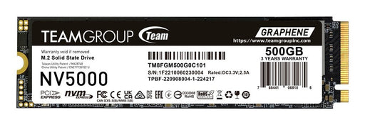EAN 4711430808505 - Team Group NV5000 500 GB M.2 PCI Express 4.0 NVMe 3D NAND imagen 1