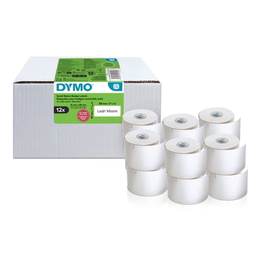 EAN 3026982341839 - DYMO LW BADGE SMALL 41 x 89mm 12 ROLLS Blanco Etiqueta para impresora autoadhesiva imagen 2