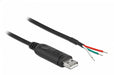 EAN 4043619904280 - DeLOCK 90428 cable de serie Negro 2 m USB 2.0 RS-232 imagen 1