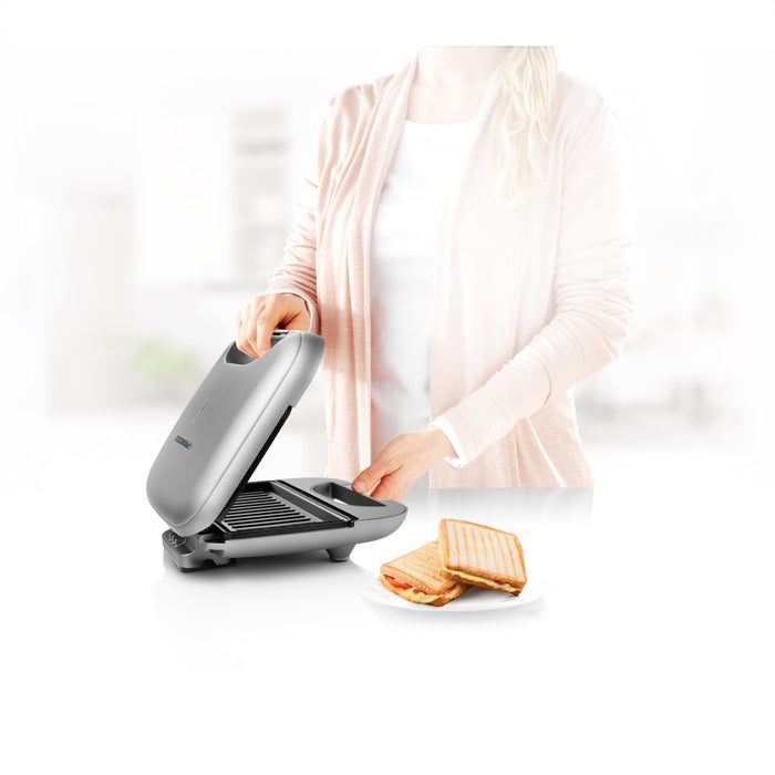 EAN 8713016082497 - Princess 127003 sandwichera 750 W Negro, Plata imagen 14