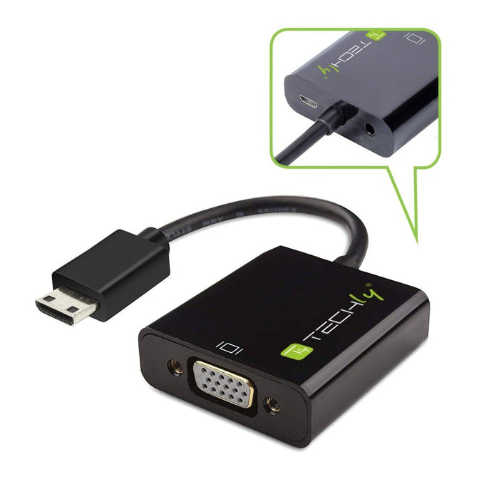 EAN 8057685302921 - Techly IDATA HDMI-VGA4 adaptador de cable de vídeo VGA (D-Sub) HDMI Type C (Mini) Negro imagen 5