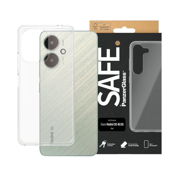 EAN 5711724957192 - PanzerGlass SAFE. By ® TPU Case Transparent for Xiaomi Redmi 13C funda para teléfono móvil Transparente imagen 2