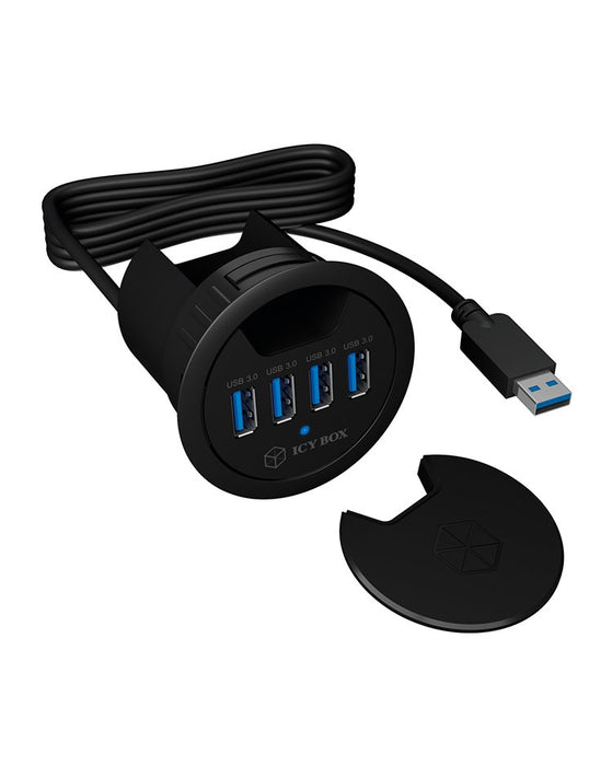 EAN 4250078164760 - ICY BOX IB-HUB1403 USB 3.2 Gen 1 (3.1 Gen 1) Type-A 5000 Mbit/s Negro imagen 5