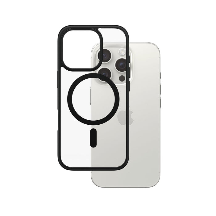 EAN 5715685003233 - PanzerGlass ® HardCase Transparent w. Black MagSafe & Frame iPhone 16 Pro funda para teléfono móvil Negro imagen 1