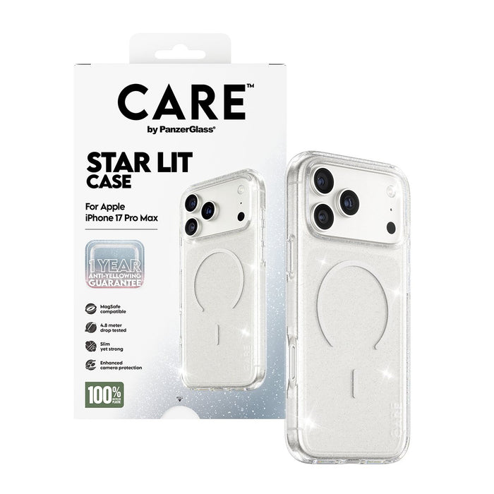 EAN 5715685026942 - PanzerGlass CARE™ by ® Star Lit Case w. White MagSafe iPhone 17 Pro Max funda para teléfono móvil Transpa imagen 5