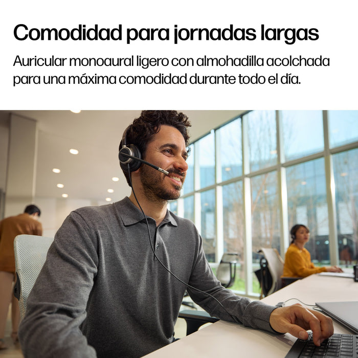 EAN 0199251820878 - HP Poly Mission 625 Stereo USB Wired Headset Alámbrico Diadema Business/Everyday USB Tipo C Negro imagen 7