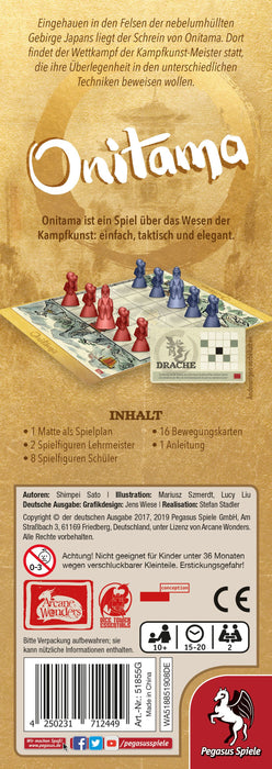 EAN 4250231712449 - Pegasus Onitama 20 min Juego de mesa Estrategia imagen 4