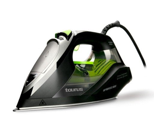 EAN 8414234187765 - Taurus Geyser ECO 3000 Plancha a vapor Suela antiadherente 3000 W Negro, Verde, Gris imagen 3