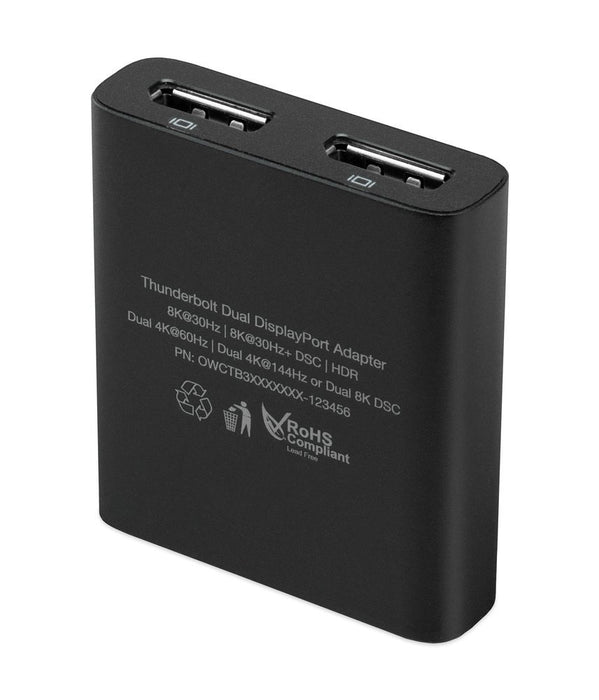 EAN 0810586037327 - OWC Thunderbolt Dual DisplayPort Adapter Adaptador gráfico USB 7680 x 4320 Pixeles Negro imagen 6