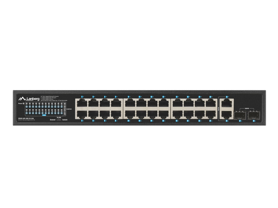 EAN 5901969438680 - Lanberg RSGE-24P-2GE-2S-250 switch No administrado imagen 5