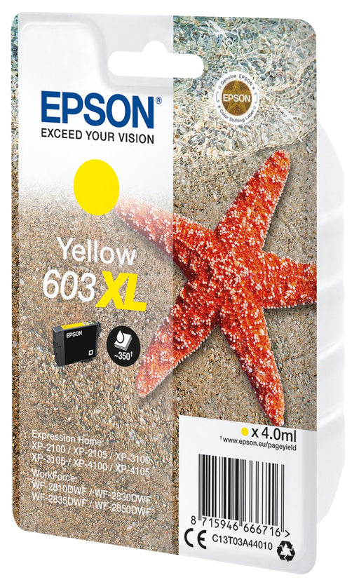 EAN 8715946666716 - Epson C13T03A44010 cartucho de tinta 1 pieza(s) Original Alto rendimiento (XL) Amarillo imagen 2