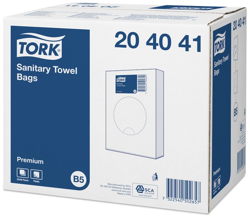 EAN 7322540502657 - Tork 204041 bolsa para basura Blanco 25 pieza(s) imagen 2