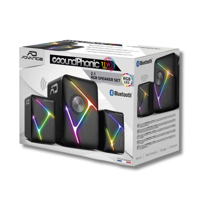 EAN 3700104434110 - Spirit of Gamer SP-5200 conjunto de altavoces 11 W Universal Negro 2.1 canales Bluetooth imagen 2
