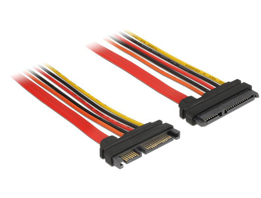 EAN 4043619849208 - DeLOCK 84920 cable de SATA 0,5 m SATA 22-pin Negro, Naranja, Rojo, Amarillo imagen 1