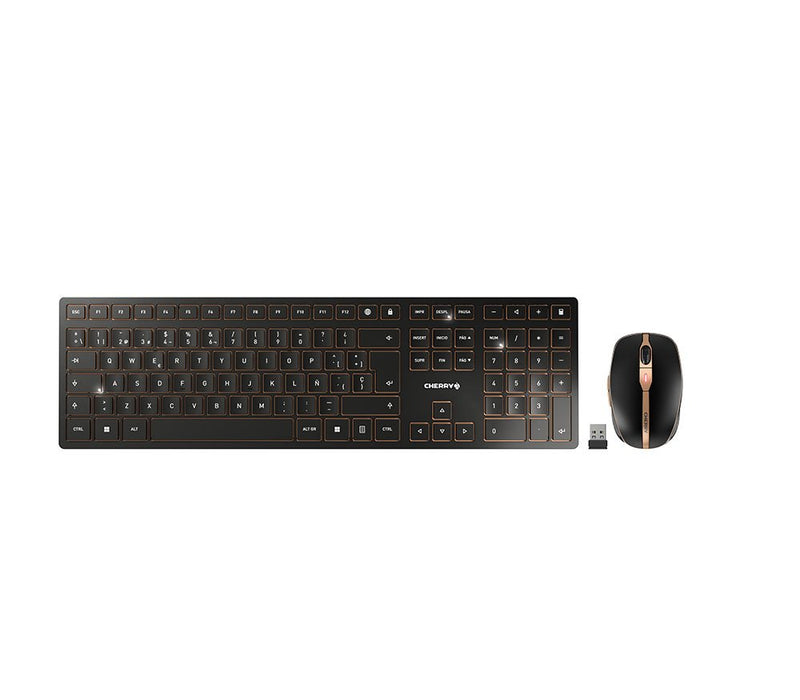 EAN 4025112095375 - CHERRY DW 9100 SLIM teclado Ratón incluido Universal RF Wireless + Bluetooth QWERTY Español Negro imagen 1
