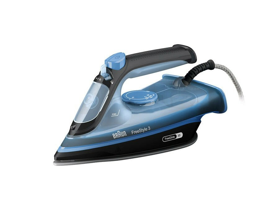 EAN 8021098001948 - Braun FI3194BK Plancha a vapor Suela de cerámica 2400 W Negro, Azul imagen 1