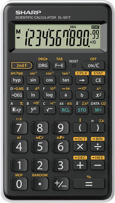 EAN 4974019138060 - Sharp EL-501T calculadora Bolsillo Calculadora científica Negro, Blanco imagen 1
