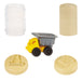 EAN 0035051532897 - MGA Entertainment Wonder Factory Never Dry Sand Construction Trucks - Light Brown + Dump Truck imagen 1