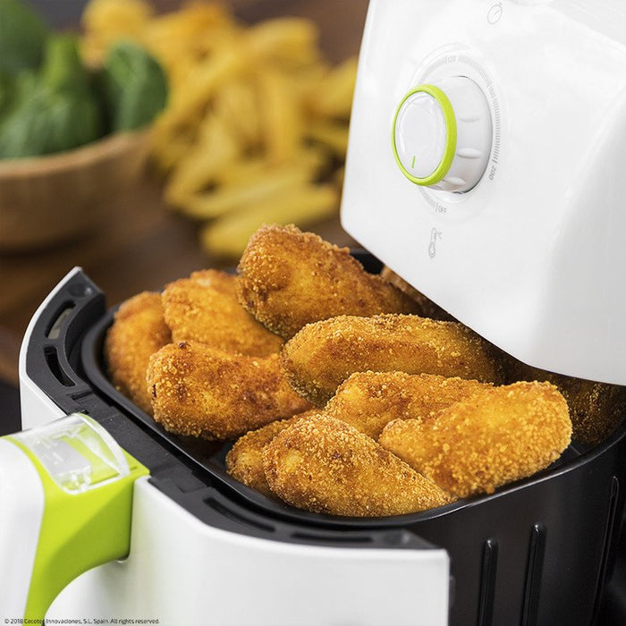 EAN 8435484030519 - Cecotec Cecofry Compact Rapid White Sencillo 1,5 L Independiente 900 W Freidora de aire caliente Blanco imagen 3