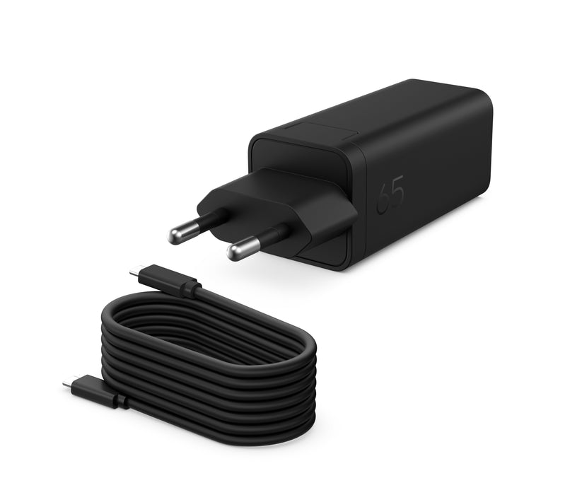 EAN 0199642433373 - HP 65W GaN Wall Charger adaptador e inversor de corriente Interior Negro imagen 1