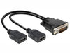 EAN 4043619652808 - DeLOCK 65280 adaptador de cable de vídeo 0,25 m DMS 2 x HDMI Negro imagen 1