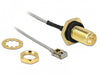 EAN 4043619899265 - DeLOCK 89926 cable coaxial 0,1 m SMA MHF I LK Negro, Gris imagen 1