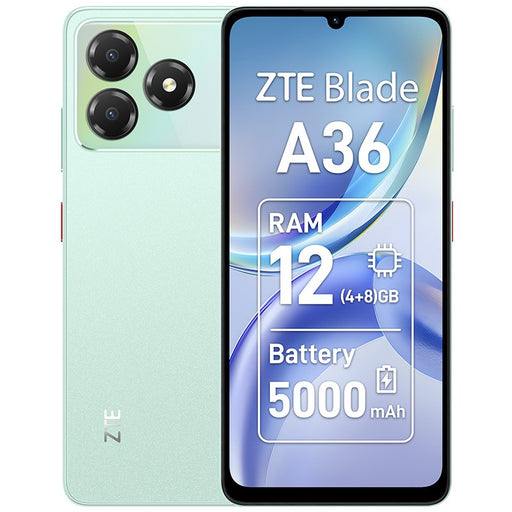 EAN 6902176146640 - ZTE Blade A36 17,1 cm (6.75") SIM doble Android 15 4G USB Tipo C 4 GB 64 GB 5000 mAh Verde imagen 1