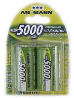 EAN 4013674030927 - Ansmann Blister 2 X Akku NiMH Mono/D 5000 mAh D / HR20 Níquel-metal hidruro (NiMH) imagen 1