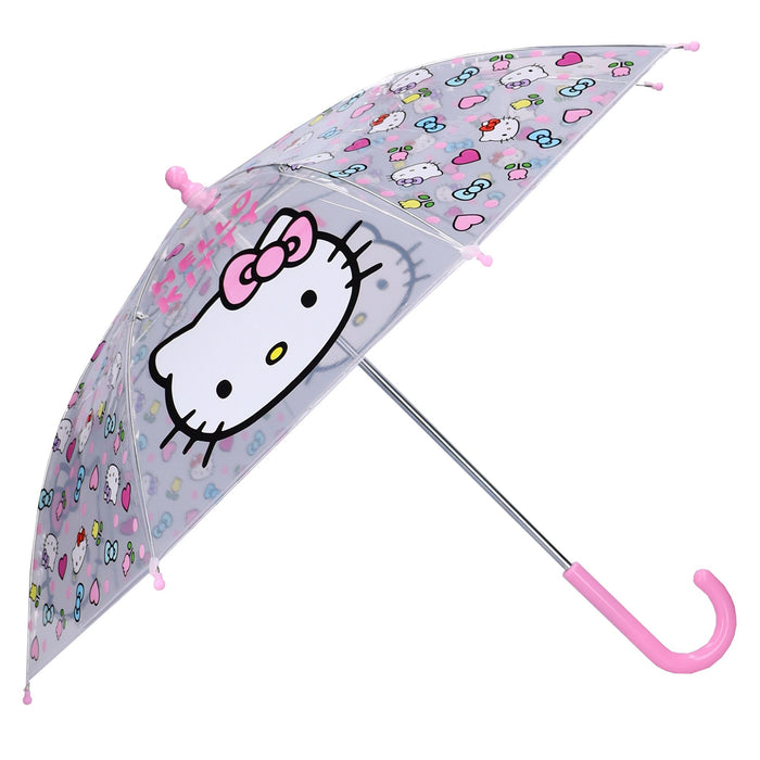 EAN 8712645329140 - Vadobag Hello Kitty Rainy Days paraguas para niño Transparente, Rosa imagen 1