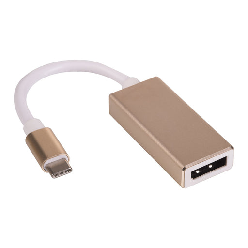 EAN 5901720135339 - Akyga AK-AD-56 cambiador de género para cable USB Typ C DisplayPort Oro, Blanco imagen 1