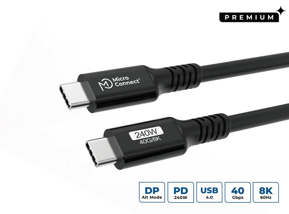 EAN 5715063357149 - Microconnect USB4CC3-240W cable USB USB4 Gen 3x2 3 m USB C Negro imagen 1