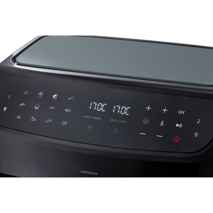 EAN 4061275214840 - MEDION LIFE P20 Doble 8,7 L 2600 W Freidora de aire caliente Negro imagen 12