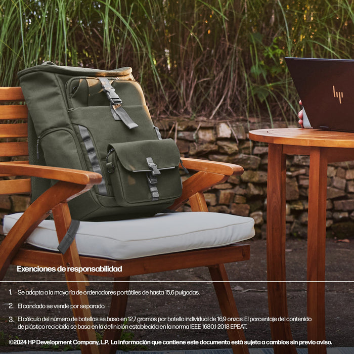 EAN 0197961660425 - HP 15.6 Modular Laptop Backpack 39,6 cm (15.6") Verde, Gris imagen 6