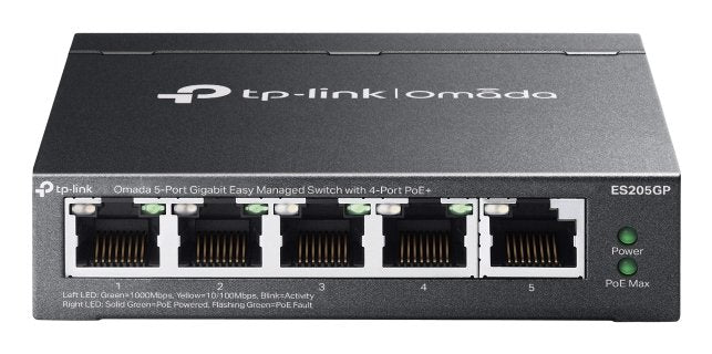 EAN 8885020620917 - TP-Link Omada ES205G Gestionado Gigabit Ethernet (10/100/1000) Energía sobre Ethernet (PoE) Negro imagen 1