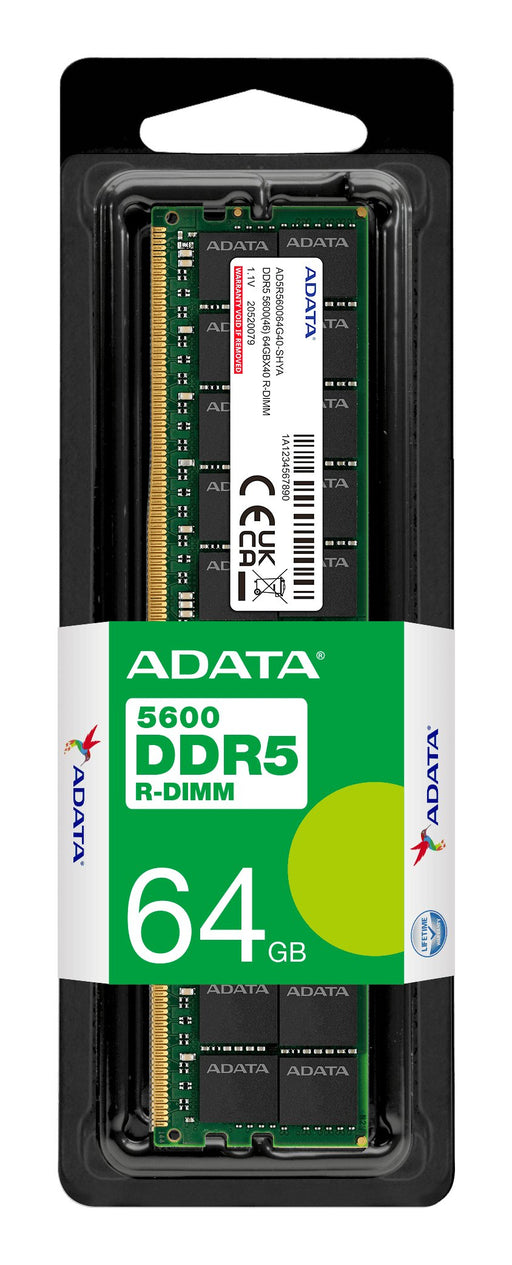 EAN 4711658150295 - ADATA AD5R560064G40-SHYA módulo de memoria 64 GB 1 x 64 GB DDR5 5600 MT/s 288-pin DIMM ECC imagen 2